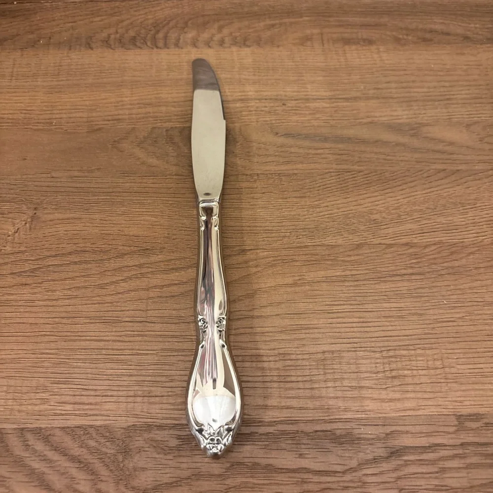 NEW 8 Oneida Community CHATELAINE Betty Crocker Dinner Knives Stainless Flatware